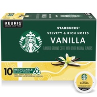 Cà phê viên nén Starbucks K-Cup Coffee Pods Vanilla Flavored Coffee (10 pods)