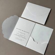1/20pcs Tri-Fold Pocket Wedding Invitation Covers, Engagement 15th Anniversary Birthday Baptism Mini
