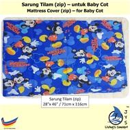 JYS 75x125cm Sarung Baby Tilam Zip 30” x 50” Sarung Tilam Baby Mattress Cover Baby Cot *Case Only*