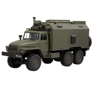 QAQQVQ RC Military Truck, 1/16 Armored Vehicle Rc Trucks 6WD Command Communication Car 2.4GHz Army T