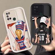 Casing For Realme 7i C17 Cartoon Silicone Trend Soft Phone Case TPU Number 10 football Angel Eye Sho