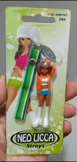 [全新 1款 未使用, 包裝舊] 極罕款式 原裝正版 2001年 Takara REMENT Re-ment Neo Licca (strap 5) (GAL) girl 手機吊飾 figure 1款