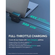 (Allthebest) [FS] AUKEY Charger MultiPort Type C65W GAN PD 3.0 Fast Charging PA-B6T
