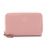 [มือสอง] กระเป๋าสตางค์ทรงกลม Gucci GUCCI รุ่น 354497 สีชมพู หนังแท้ กระเป๋าสตางค์ยาวสำหรับผู้หญิง มื