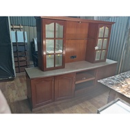Kabinet TV +hiasan kayu 🤗Perabot 2nd hand
