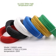 1Meter UL1332 Teflon High Temperature Wire PTFE Tinned Copper Wire 22AWG/24AWG/26AWG/28AWG