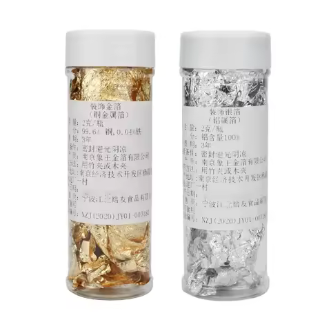 2g Gold Leaf Flakes Shiny Copper Foil Paper for Painting Arts Gilding DIY Nail Art Foil Decorative P