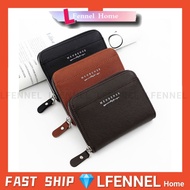 LFENNEL🎁Dompet Men Wallet Unisex Zipper Bifold Leather Wallet Dompet Lelaki Beg Duit Fashion Casual Card Wallet