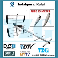 GROMAX (KULAI) HDTV OUTDOOR ANTENNA ARIAL DIGITAL CHANNEL MYTV DVBT2 MYFREEVIEW (GL16U15W)