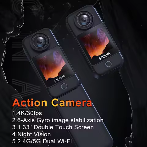 Pocket Action Camera 4K FHD With Long Battery Life Video 30M Waterproof 5G WiFi Night Vision Camera 