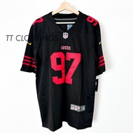 NFL Football Jersey Rugby Nic Bosa S. Franciso 49ers BLACK Embroidery Plus Size