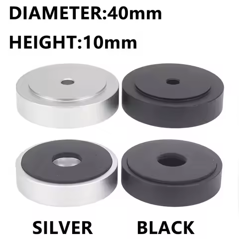 4PCS Speaker Isolation Feet Pad HIFI Audio Spike Rubber Feet Shock Absorber Amplifier Feet Aluminum 