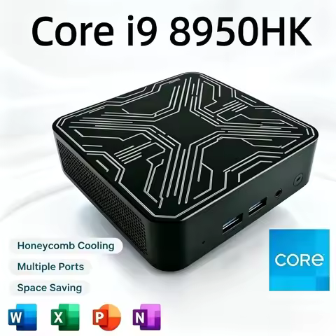 High Performance Mini PC Core i9 8950HK Portable 16GB 1TB 2TB SSD 4K HD Gaming Mini Computer Desktop
