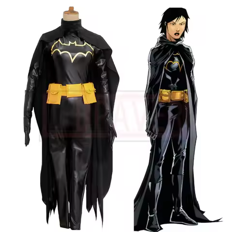 Superhero Cassandra Cain Batgirl Cosplay Uniform Costume Halloween Party Outfit Custom Made Any Size