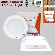 3H Lampu Siling Downlight LED (4 inci 12W)/(6 inci 18W) [Recessed] For Siling Plaster [SIRIM]