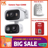 [GENUINE TAPO] Super Economical Combo Tapo C246D WiFi Camera + L Stand + Hiksemi Memory Card (64GB /