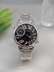 ALBA Japan Quartz (ผู้หญิง) รุหัส AR4011X1 ระบบควอทซ์  (Dual time ตั้งเวลาได้สองประเทศ) รับประกัน1ปี