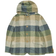 ts(s) x BEAMS BOY (TSS x BEAMS BOY) Exclusive Made in Japan Check Hooded Blouson, Free Size, Khaki, 
