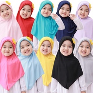 Kindergarten Children's Hijabs, Elementary School Children's Hijabs, KCB CHILDREN'S HIJABS, FLOWER F