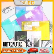 ED GADGET_SSD A4 Clear Paper File Folder (with ID Label pocket) Stationery School Office Case PP 6 c