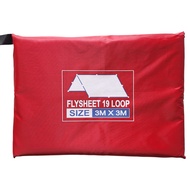 Flysheet 3x3 Meter 19 Loop Waterproof Ultralight Multifungsi