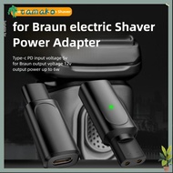 TAMAKO Electric Shaver Converter, 6W Overvoltage Protection Type-c Shaver Adapter, Mini Display Ligh