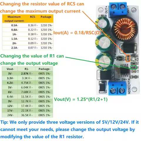 10-90V to 5V 12V 24V Buck DC-DC Converter for UPS EBike Electric Car New Energy Vehicles 30W Ultra-w