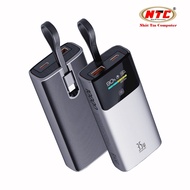Pin sạc dự phòng mini PHANTOM P55 10000mAh lõi pin 21700 Cáp TypeC và Cổng TypeC In/Out PD 35W USB-A