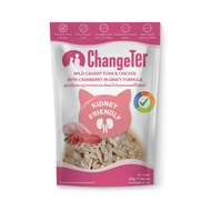 (ลด10%) Changeter เพาซ์แมว รส ทูน่าไก่แครนเบอรี่ 55x48 g.