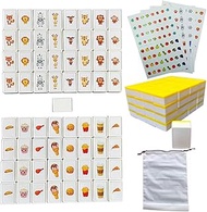 Simple Packaging, 65 Blocks 30 mm Seaside Style Escape Game ABS Plastic Mahjong Style, Seaside Style