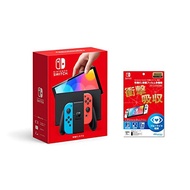  Nintendo Switch (OLED model) Joy-Con(L) Neon Blue / (R) Neon Red + [Nintendo Licensed Product] Nintendo Switch (OLED model) Dedicated OLED Protective Film Multifunctional