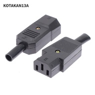 KOTAKAN13A 3Pcs AC Plug Socket, C13 C14 10A 250V. AC Power Connector, Electrical Male Female Power C
