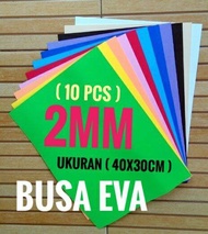 BUSA ATI 2mm(10warna) uk.40x30cm paket kerajinan