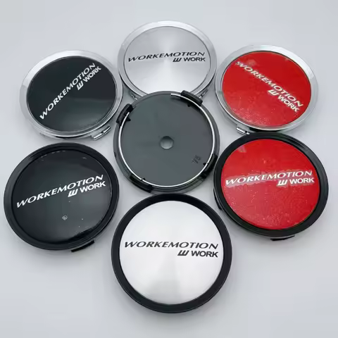 4pcs 75mm 70mm W Work Emotion Logo Emblem Car Wheel Center Caps Wheels Hub Centre Cover Rim Hubcaps 