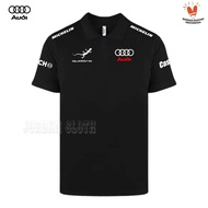 Audi | Audi Sport T-shirt Polo T-shirt Flip Collar Audi Sport Quattro Racing Team Fans Fashion Polo 