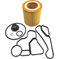 Engine Oil Filter Adapter Housing Gasket Cooler Seal Kit fit for BMW 128i 135i 323i 325xi 328i xDriv