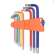 9PCS Multicolour L-Key Set Torx Key Star Key Set Long Arm Industrial Grade Chrome Vanadium Steel Tor