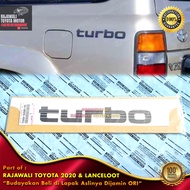 TURBO Side Writing Sticker VX80 Land Cruiser Grey Color New Original Genuine Toyota 75994-60080-03