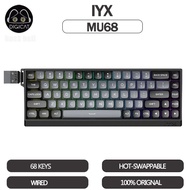 IYX MU68 CNC all-aluminum Esports Magnetic platinum switch RT mode 68-key wooting RGB gaming mechani