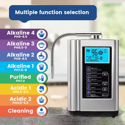 5 Plates Kangen Water Ionizer PH 3.5-10.5 Alkaline water Generator Hydrogen Reduced water ionizer Wi