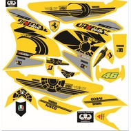 Decals, Sticker, Motorcycle Decals for Sniper 150, 016,Rossi sniper 150 yellow