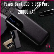 COD Smart Power Bank LCD Display 3 USB Port 20000mAh power bank robot mini awet tahan lama murah 100