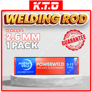 1 Pack 5KG Powerweld 6013 S-12 Stone Bridge Welding Electrode Welding Rod Stick Manual Welding 2.6mm