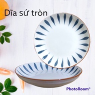 Round ceramic plate - 16cm plate - 18.5cm plate - 20.5cm plate - 22.5cm plate