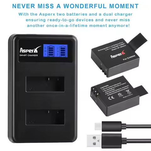 1350mAh SJ4000 Battery Bateria + Charger For EKEN H8 H8R SJCAM SJ4000WIFI SJ5000 SJ6000 Sj5000 WIFI 