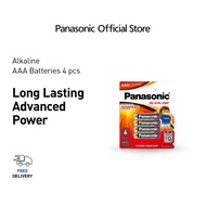 PANASONIC LR03T/4B-EC Alkaline Battery AAA SIZE 4PCS Anti Leak Protection Triple Tough Coating Bater