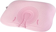 ARGCONNER Baby Pillow for Newborn Infant, Head Shaping Pillow for Flat Head Syndrome Prevention, Flat Head Baby Pillow,Memory Foam Baby Head Support Pillow(Pink)