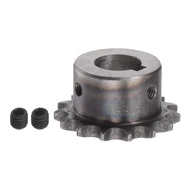 HARFINGTON DIN/ISO 06B Roller Chain Sprocket 15T Pitch 3/8" 18mm Bore A3 Carbon Steel Motor Drive Ge