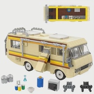 COD 360pcs MOC Breaking Bad Cooking Lab RV Car Building Blocks Kit High-tech Bus Vehicle DIY Educati