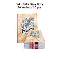 Boxy Okey Notebook 36 Sheets Contains 10 Pcs Size B5 Exclusive Fancy Motif only on our site - Sell S